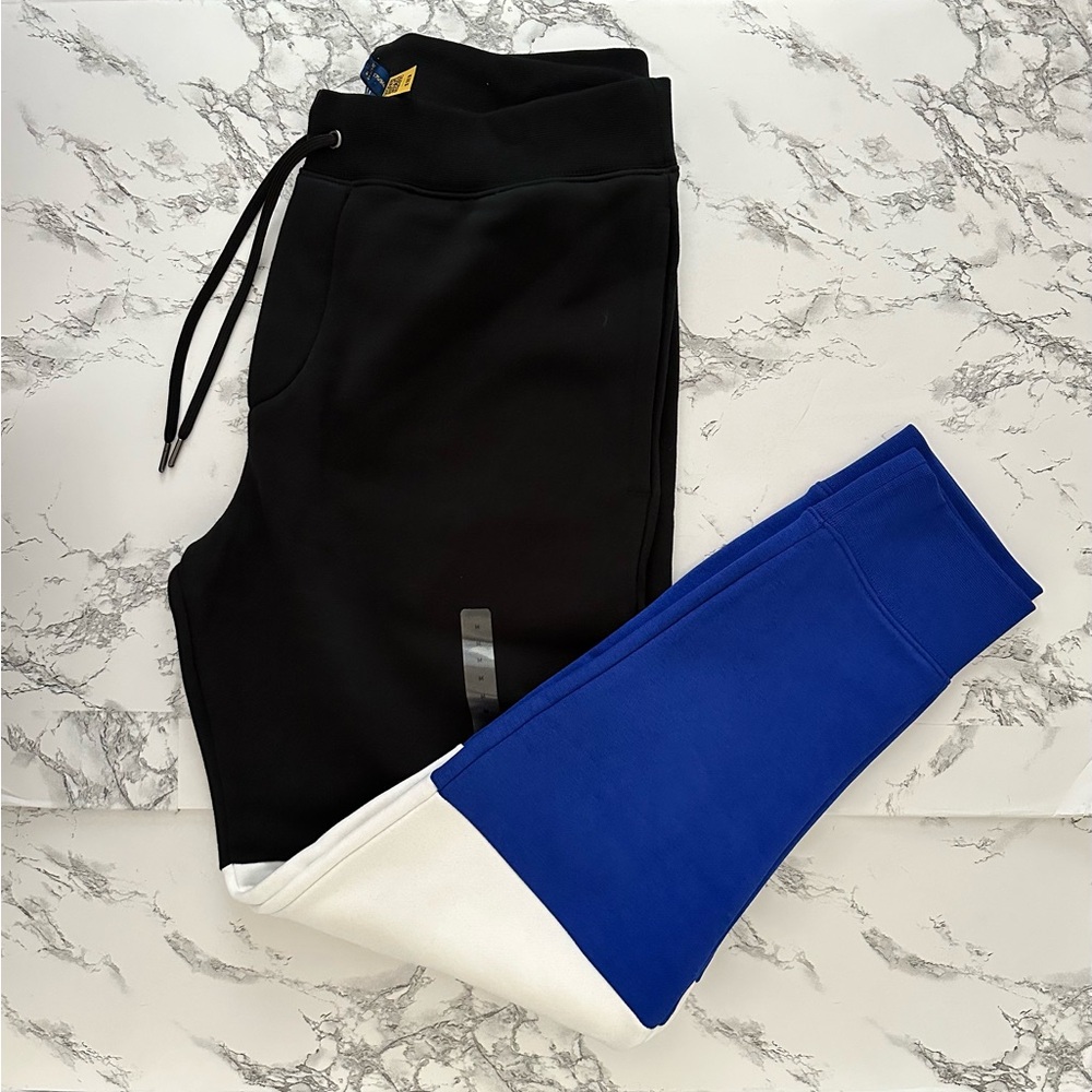 Polo Ralph Lauren 1967 Sport Crest Logo Jogger Pants Pwing Pony Bear Size Medium